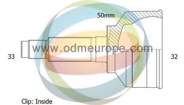 ODM-MULTIPARTS 12001361 Шарнірний комплект, приводний вал