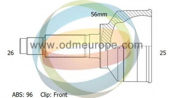 ODM-MULTIPARTS 12211659 Шарнірний комплект, приводний вал