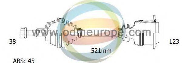 ODM-MULTIPARTS 18211881 Приводний вал