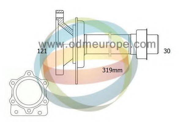 ODM-MULTIPARTS 16210120 Напівосьовий вал, диференціал