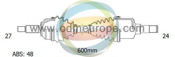 ODM-MULTIPARTS 18341011 Приводний вал