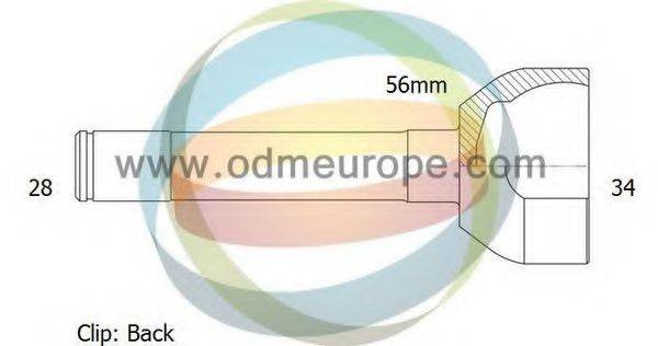 ODM-MULTIPARTS 12080660 Шарнірний комплект, приводний вал