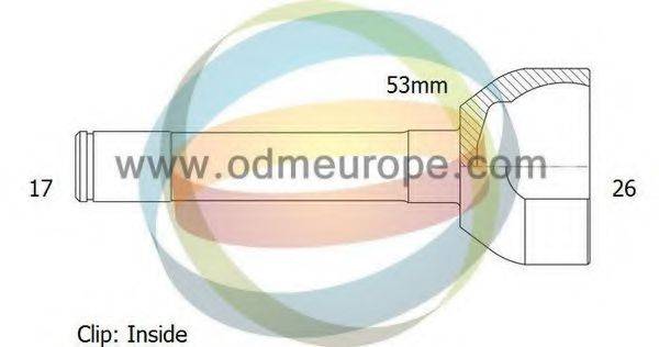 ODM-MULTIPARTS 12260308 Шарнірний комплект, приводний вал