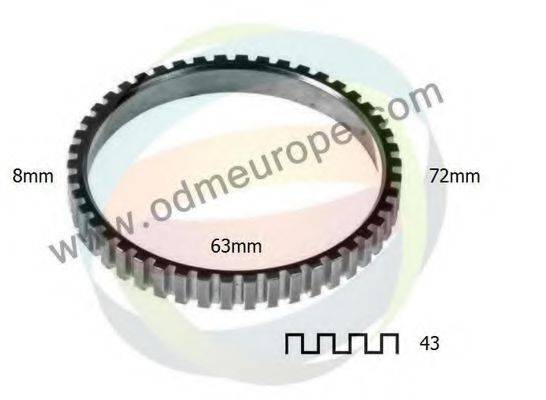 ODM-MULTIPARTS 26230006 Зубчастий диск імпульсного датчика, протибл. устр.