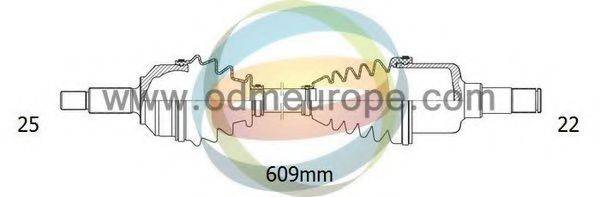 ODM-MULTIPARTS 18301020 Приводний вал