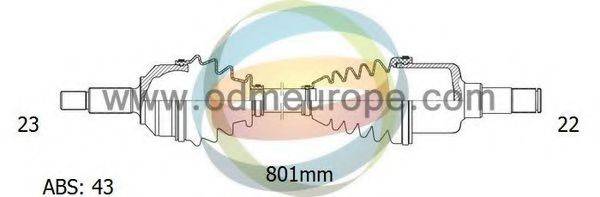 ODM-MULTIPARTS 18302251 Приводний вал