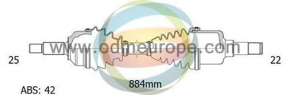 ODM-MULTIPARTS 18302021 Приводний вал