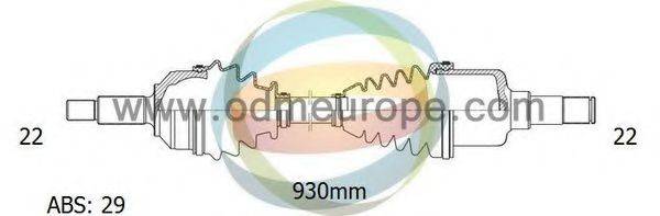 ODM-MULTIPARTS 18232091 Приводний вал