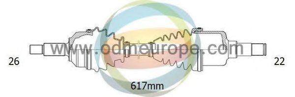 ODM-MULTIPARTS 18271300 Приводний вал