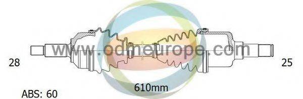 ODM-MULTIPARTS 18273011 Приводний вал