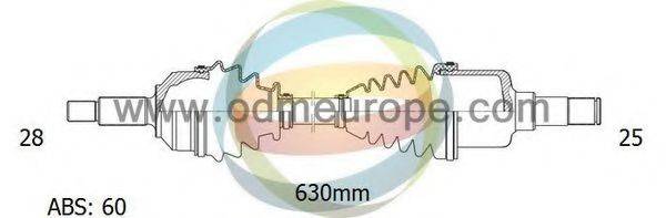 ODM-MULTIPARTS 18271031 Приводний вал