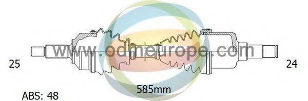 ODM-MULTIPARTS 18161242 Приводний вал