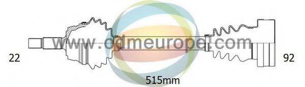 ODM-MULTIPARTS 18211160 Приводний вал