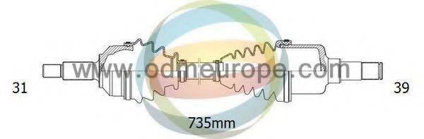 ODM-MULTIPARTS 18291390 Приводний вал