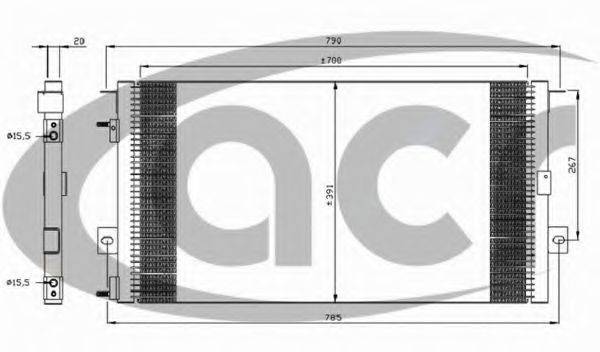 ACR 300078 Конденсатор, кондиціонер