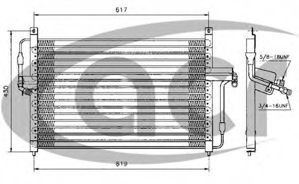 ACR 300244 Конденсатор, кондиціонер