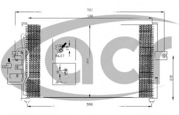 ACR 300364 Конденсатор, кондиціонер