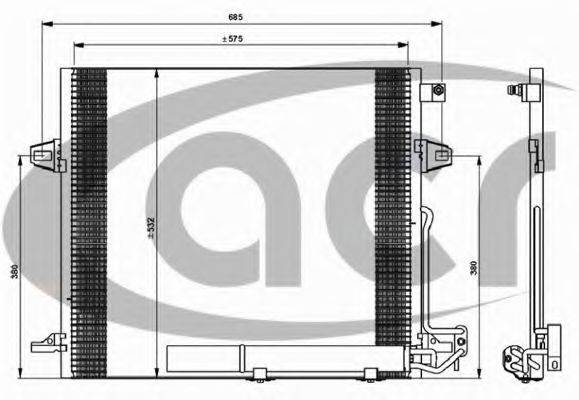 ACR 300600 Конденсатор, кондиціонер