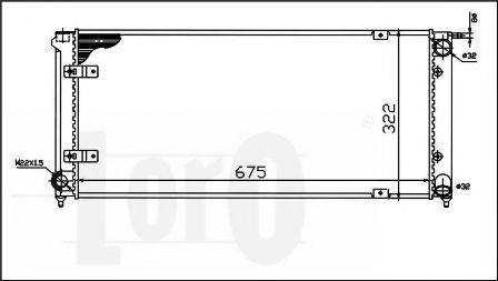 LORO 0530170016 Радіатор, охолодження двигуна