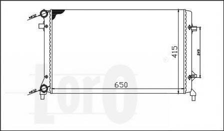 LORO 0530170018 Радіатор, охолодження двигуна