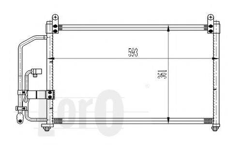 LORO 0110160001 Конденсатор, кондиціонер