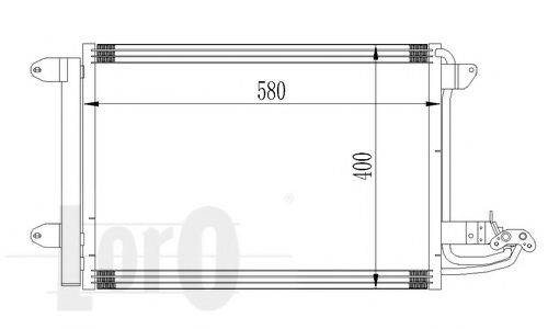 LORO 0530160016 Конденсатор, кондиціонер