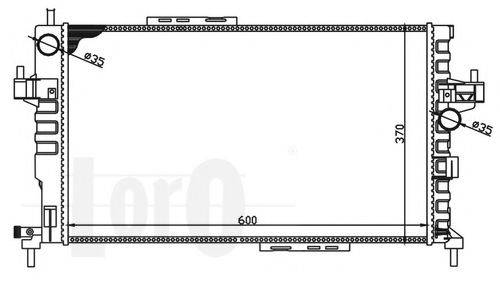 LORO 0370170044 Радіатор, охолодження двигуна