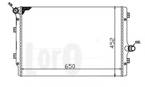 LORO 0530170017 Радіатор, охолодження двигуна