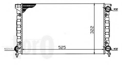 LORO 0530170022 Радіатор, охолодження двигуна