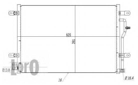 LORO 0030160008 Конденсатор, кондиціонер