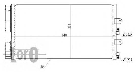 LORO 0160160025 Конденсатор, кондиціонер
