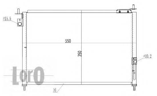 LORO 0180160027 Конденсатор, кондиціонер