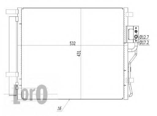 LORO 0190160026 Конденсатор, кондиціонер