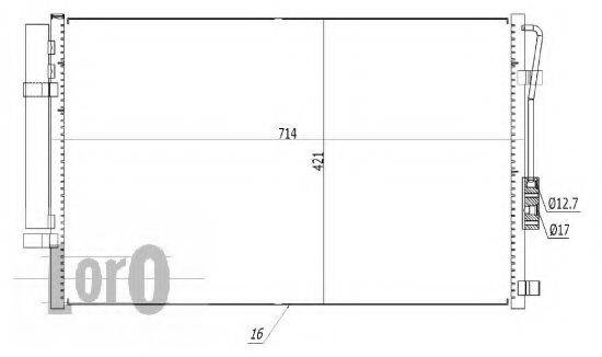 LORO 0190160034 Конденсатор, кондиціонер