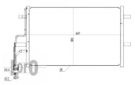 LORO 0300160015 Конденсатор, кондиціонер