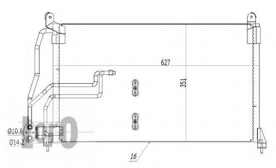 LORO 0370160043 Конденсатор, кондиціонер