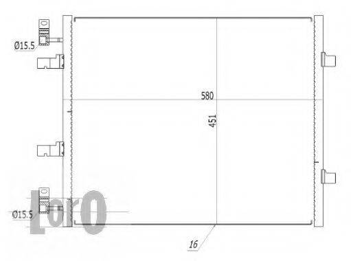 LORO 0370160047 Конденсатор, кондиціонер