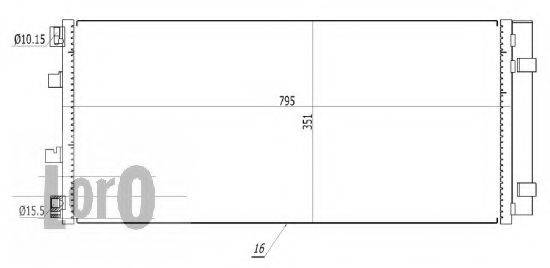 LORO 0420160043 Конденсатор, кондиціонер