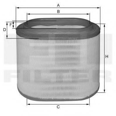 FIL FILTER HP2561 Повітряний фільтр