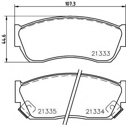 COBREQ N1306 Комплект гальмівних колодок, дискове гальмо