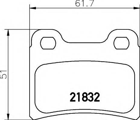 COBREQ N133 Комплект гальмівних колодок, дискове гальмо