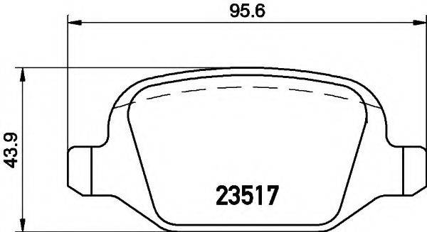 COBREQ N546 Комплект гальмівних колодок, дискове гальмо