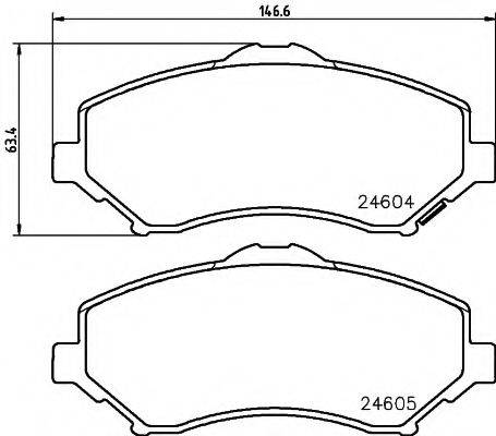 COBREQ N735 Комплект гальмівних колодок, дискове гальмо