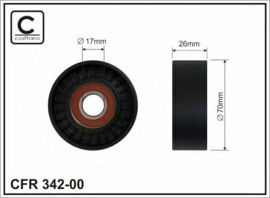 CAFFARO 34200 Натяжний ролик, полікліновий ремінь