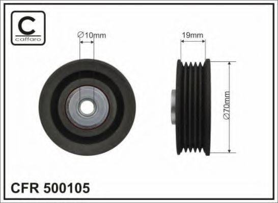 CAFFARO 500105 Паразитний / провідний ролик, полікліновий ремінь