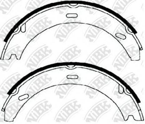 NIBK FN0536 Комплект гальмівних колодок, стоянкова гальмівна система