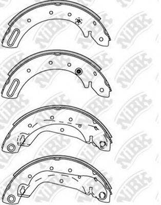 NIBK FN1225 Комплект гальмівних колодок