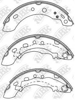 NIBK FN1251 Комплект гальмівних колодок