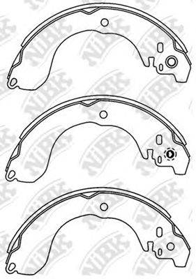 NIBK FN1264 Комплект гальмівних колодок