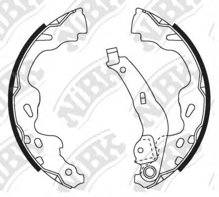 NIBK FN2386 Комплект гальмівних колодок